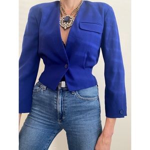 Vintage Christian Dior Cropped Blazer s/m